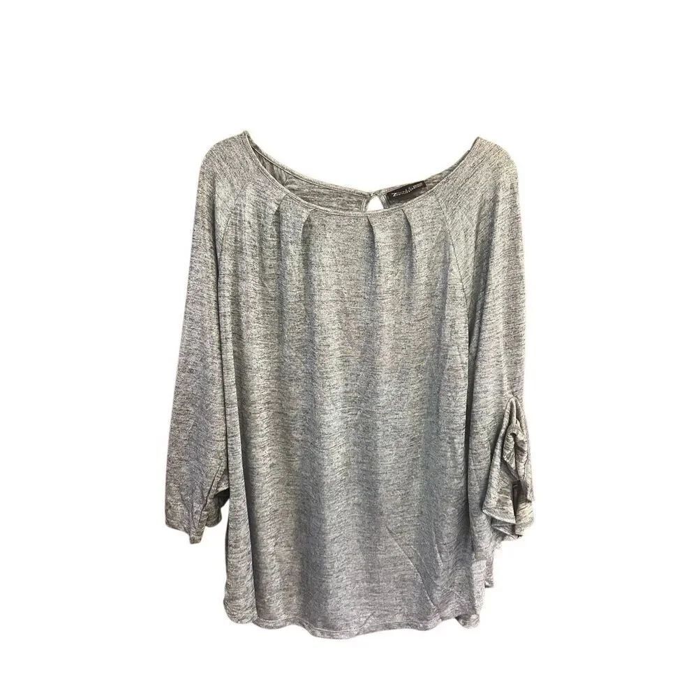 7th Avenue Design Studio New York & Company Women Silver/Gray Blouse Sz XXL NWT